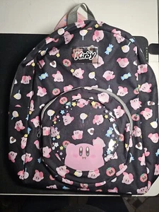 Kirby Sweet Prints Nero Trasparente Zaino Tasca Personaggio Borsa Daypack Nuovo Giappone - Foto 1 di 6