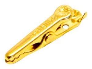 Clip miniatura cocodrilo chapado en oro 5 amperios (STK 903D) - Imagen 1 de 1
