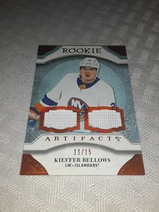 2020-21 Artifacts Rookie  Kieffer Bellows Game Used Patch #/15 and rookie /999 - Picture 1 of 5