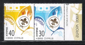 CYPRUS 2007 EUROPA 100th ANNI OF SCOUTING SCOUTS SET OF 2V. FROM BOOKLET MNH (B) - Picture 1 of 1