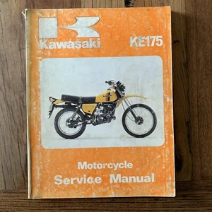 VINTAGE ‘79-‘80 KAWASAKI KE175 Motorcycle Factory Service/Repair Manual - Picture 1 of 11