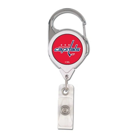 WASHINGTON CAPITALS PREMIUM METAL RETRACTABLE ID BADGE HOLDER KEY CHAIN WINCRAFT Cover