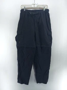 Rei Pantalón Convertible Hombre Talla Mediana Tobillo Cremallera Exterior Negro Cinturón Relajado - Imagen 1 de 11