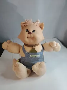 Vintage Cabbage Patch Kids Doll Koosa's Pet Cat calico With Suspenders 90s - Picture 1 of 11