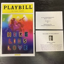 HERE LIES LOVE May 2014 Public PRE-BROADWAY Playbill RUTHIE ANN MILES! For BGA