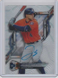 GEORGE SPRINGER***MINT ACETATE AUTOGRAPH***2018 TOPPS HIGH TEK AUTOS #HTGSP AUTO - Picture 1 of 3