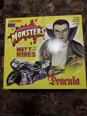 Vtg NHRA Matt Hines Universal Studios Monsters - Dracula 2000 Pro Stock Bike - Image 1 of 4