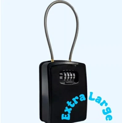 🇺🇸 Extra Large  Key Lock Box Fits Modern Fob Car Keys Perfect For Turo Hosts - Image 1 of 4