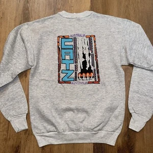 Deadstock Catz Australia Sweatshirt Vintage 1980s shirt Surf Skate Youth Large - Picture 1 of 10