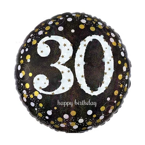 Mylar Balloon Sparkling Celebration 30th Birthday 18" - Picture 1 of 1