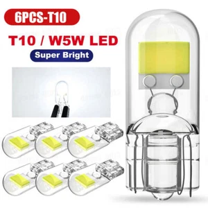 6pcs W5W T10 Led Canbus COB Wedge 168 194 5w5 Car Dome Reading Bulbs Accessories - Picture 1 of 13