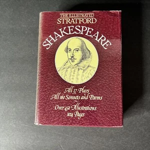The Illustrated Stratford Shakespeare Hardcover Book 37 Plays 160 Sonnets 1982 - Imagen 1 de 15