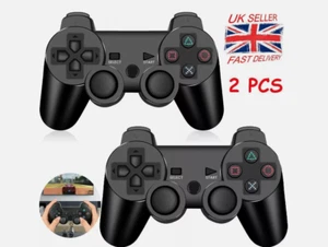 2PCS For PS3 Wireless Bluetooth 3.0 Controller Game Handle Remote Gamepad UK - Picture 1 of 18