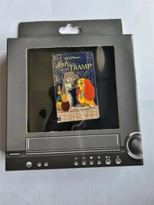 Disney DLR - Cinta VHS VCR - Pin de Cena de Espagueti para Dama y el Vagabundo en Caja 134417 - Imagen 1 de 1