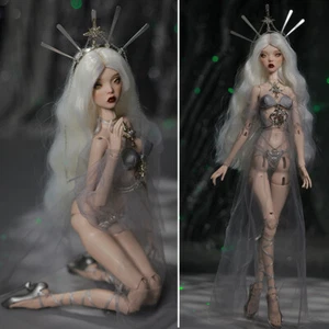 Full Set 1/4 BJD Doll Sexy Supermodel Girl Resin Ball Jointed Eyes Face Makeup - Picture 1 of 12