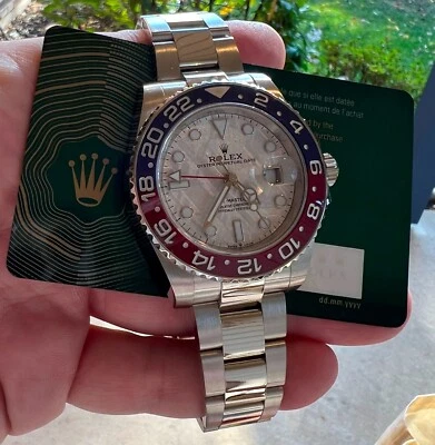 Rolex GMT-Master II 126719BLRO 2025 sin usar esfera Pepsi Meteorite WG caja papeles Foto 1 de 4