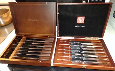 Juegos de cuchillos para carne Wusthof X 2 quince cuchillos en total (8 en un juego, 7 en otro juego) Foto 1 de 4