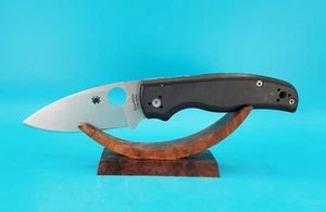 Spyderco Shaman CPM-S30V Plain Blade Black G10 Handles Pocket Knife! - Picture 1 of 12