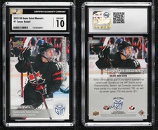 2023 Upper Deck All-Sports Game Dated Moments Connor Bedard #1 CGC 10 Gem Mint