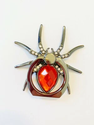 360 Rotating Crystal Spider Fashion Phone Ring Stand Holder Grip for Cell Phone - Image 1 of 4