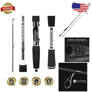 Perigee II 2-Piece Carbon Fiber Fishing Rods - Fast Action, Medium Heavy Power - Picture 1 of 11