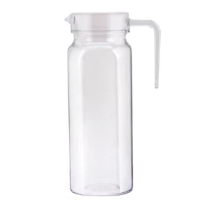 Large Capacity Juice Jug Containers with Lids Water Fruit Transparent - Picture 1 of 12