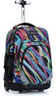 Rolling Backpack 19 Inch Wheeled LAPTOP Boys Girls Travel School Student Trip