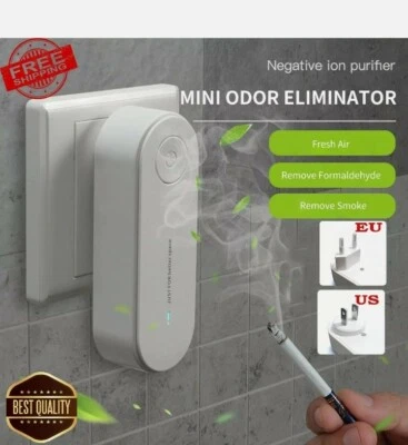 2X Pure Air Negative Ion Generator Air Purifier Ion Pure Plug-in For Home Travel - Image 1 of 4