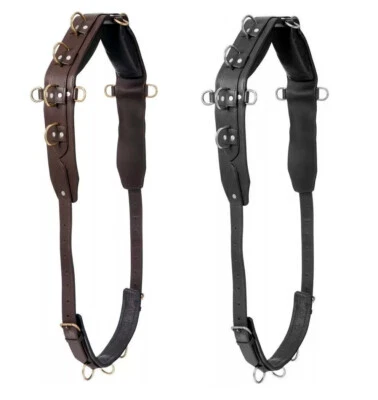 Heavy Leather Horse Training Surcingle Adjustable Girth Padding Free Shipping - Image 1 of 3