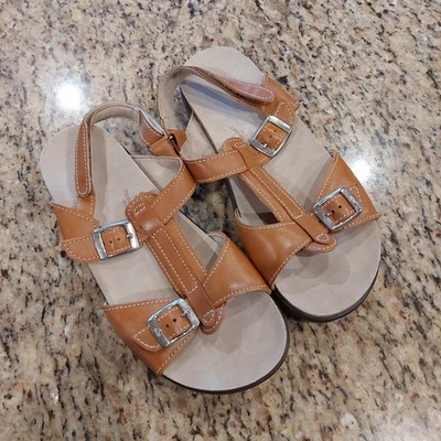SAS Captiva T Strap Leather Sandal Caramel Women's 8.5 M Comfort Walking Adj NEW - Image 1 of 4