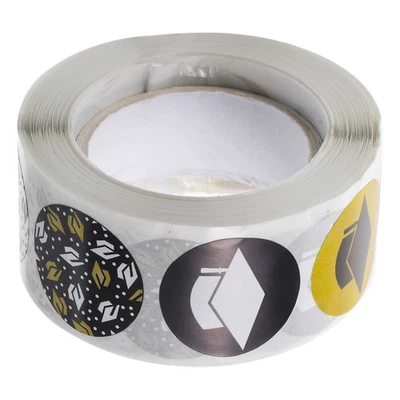  2 Rollen/500 Stück Aufkleber zum Thema Abschlussfeier, runde Form, - Bild 1 von 4