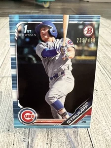 2019 Bowman Draft Sky Blue /499 Chase Strumpf #BD-178 Chicago Cubs - Picture 1 of 2