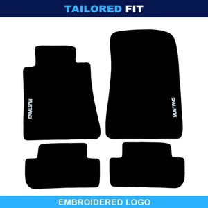 For Ford Mustang 2014-2019 Quality Carpet Velour Car Floor Mats Liners - Picture 1 of 10