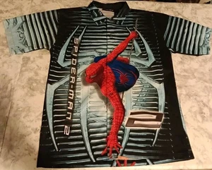 Spider-Man 2 Hemd mit All Over Print Grafik Knopfleiste Größe XL Polyester - Bild 1 von 7