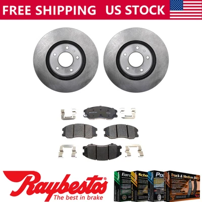 Rotores de freno delanteros + accesorios de pastillas de freno de cerámica para Chevrolet Equinox 2007-2009 Foto 1 de 4