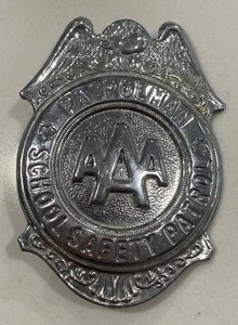 Vintage AAA School Safety Patrol Patrolman Metallabzeichen Grammes Allentown - Bild 1 von 5