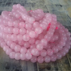 Natural Rose Quartz 8mm approx 46pce. Free postage (Price Reduced) - Picture 1 of 3