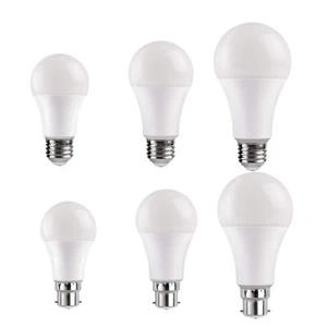 E27 Schraube/B22 Bajonett LED Glühbirnen 3W - 25W Golf kühl/warmweiß GLS - Bild 1 von 23