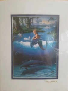Robert Wyland "THE LITTLEST MERMAID" 1994 6-3/4" x 9-1/2" NEW - Picture 1 of 4