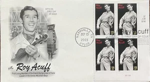 Artcraft 3812 Roy Acuff Leader Smoky Mountain Boys Placa Bloque Eslogan Cancelar - Imagen 1 de 1