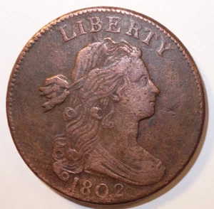 Etats-Unis, Cent 1802, Rare !! - Picture 1 of 2