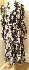 NWT-STACEY SOLOMEN (IN THE STYLE) BLACK BUTTON THRU FRILL FLORAL MIDI DRESS-12
