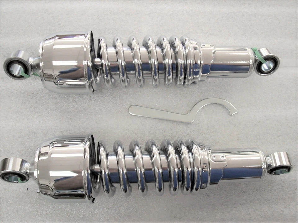 Amortiguadores bobber cortos cromados Kawasaki VN1500 Vulcan Classic 11,5" Foto 1 de 1