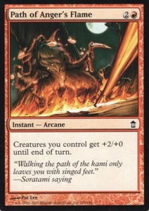 4X PATH OF ANGER'S FLAME RED SAVIORS KAMIGAWA MTG MAGIC NM X4 (yourdeckbuilder) - Picture 1 of 1
