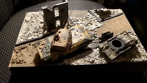 Diorama hecho a mano de un tanque súper pesado alemán E-100 modelo escala 1/72 - Imagen 1 de 8