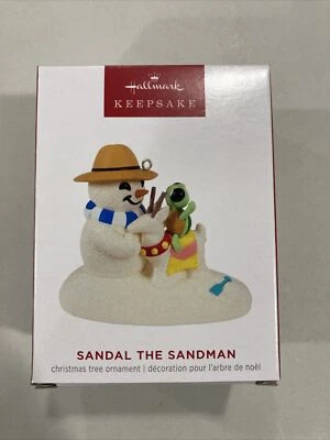 Sandália Hallmark 2023 The Sandman Snowman #2 Series enfeite de árvore de Natal NOVO - Imagem 1 de 4