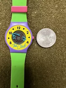 Vintage 1990 Disney Mickey Mouse "The Club" Digital Watch New Battery - Picture 1 of 4
