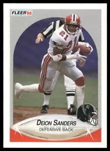 Fleer #382 1990 Deion Sanders - Imagen 1 de 2