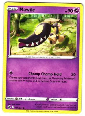 Pokemon SWSH08: Fusion Strike Mawile #119/264 LP Common - Image 1 of 2