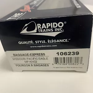 HO RAPIDO 106239 BAGGAGE - EXPRESS MISSOURI PACIFIC EAGLE MP # 2402 New/box - Picture 1 of 6